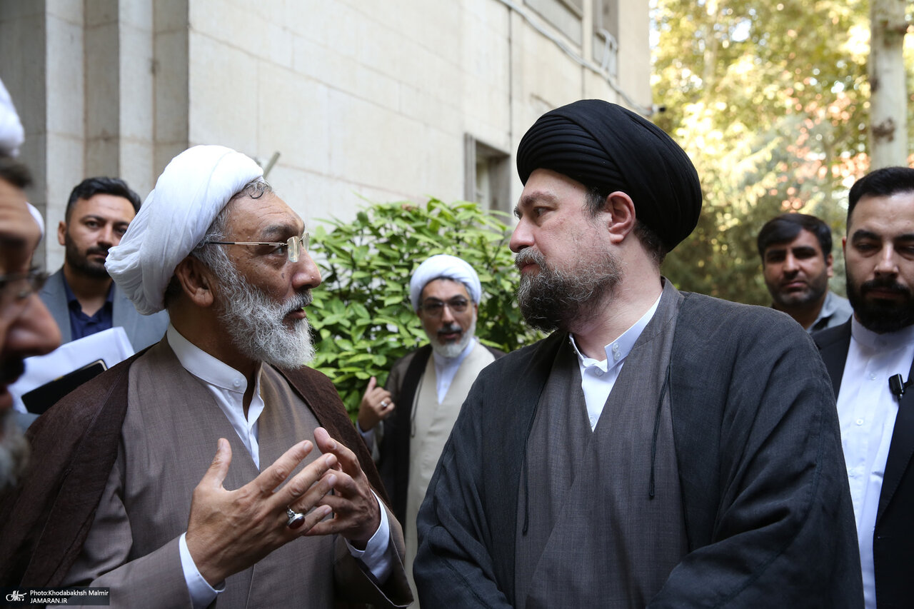 تصاویر دیدار صمیمانه سیدحسن خمینی با کاندیدای انتخابات ریاست جمهوری ۱۴۰۳