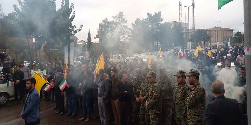 تجمع مردم سمنان در محکومیت جنایات صهیونیستها