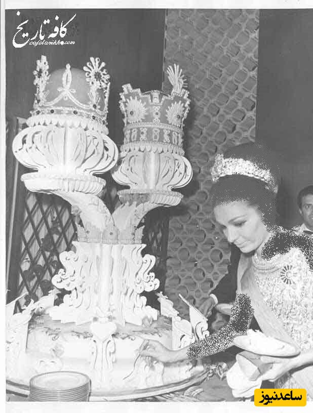 عکس | کیک اعیانی و ۲ متری جشن پرهزینه محمدرضا پهلوی و فرح در هتل هیلتون تهران