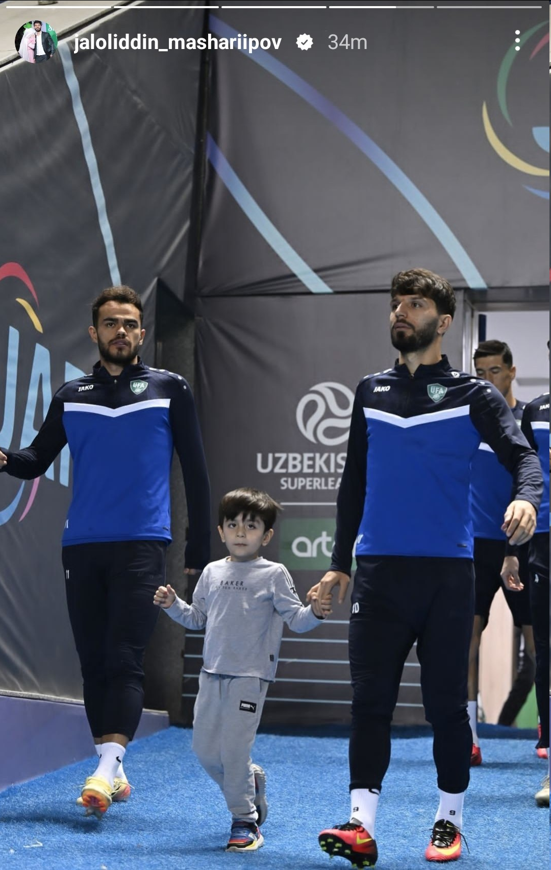 عکس| ماشاریپوف ثابت کرد اورونوف مصدوم نیست!