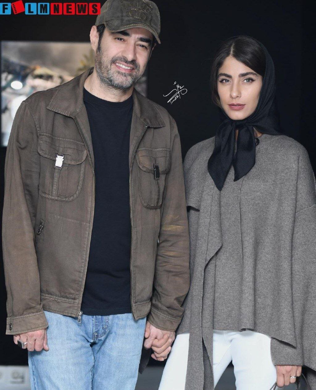 عکس | شهاب حسینی و همسرش در افتتاحیه یک نمایشگاه