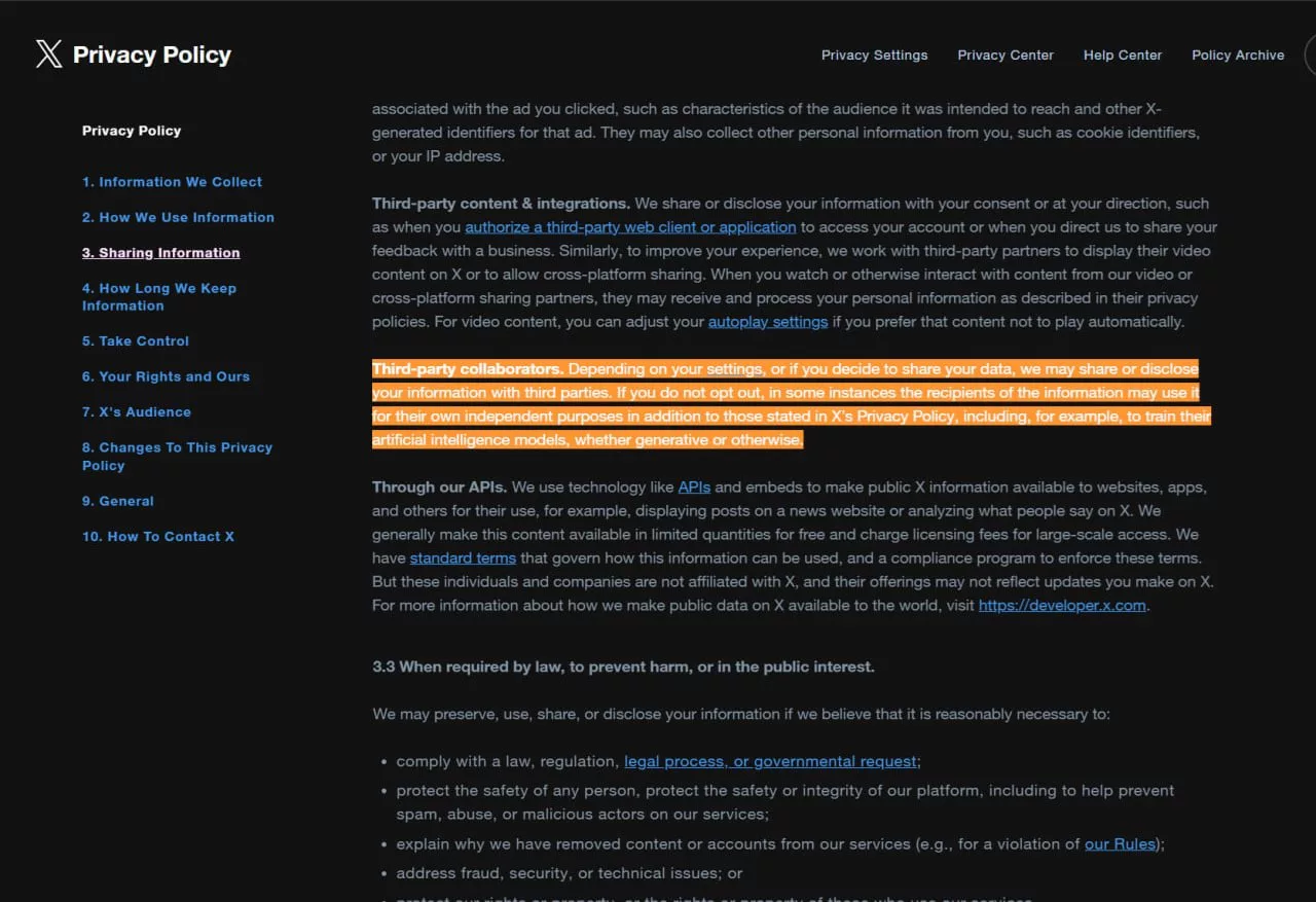 ایکس از ماه آینده دادههای شما را میفروشد!
