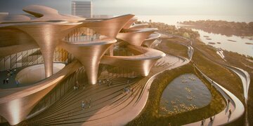 زها حدید، مرکز تحقیقاتی «علیشیر نوایی» را میسازد؛ اما نه در ایران!/ عکس