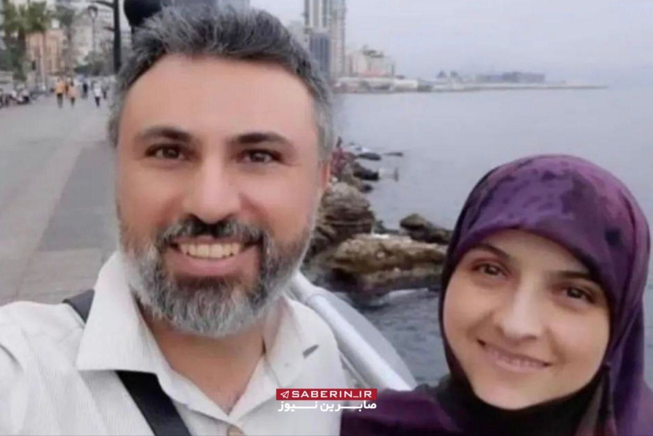 عکس | تصویری از شهیده معصومه کرباسی در لبنان و همسرش