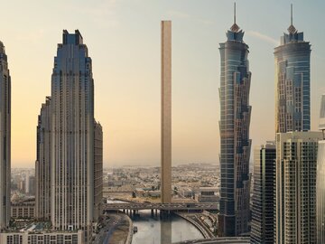 ساخت یک آسمانخراش عجیب در دُبی / برجی به باریکی یک آپارتمان