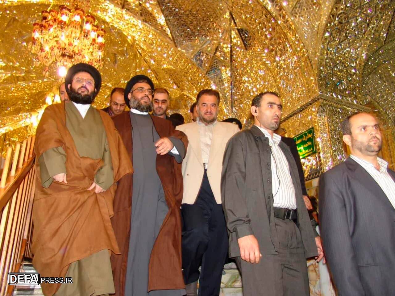 تصاویری از حضور و زیارت شهید سید حسن نصرالله و شهید سید هاشم صفی الدین رضوان الله تعالی علیهم در حرم حضرت عبدالعظیم حسنی تصاویری از حضور و زیارت شهید سید حسن نصرالله و شهید سید هاشم صفی الدین رضوان الله تعالی علیهم در حرم حضرت عبدالعظیم حسنی