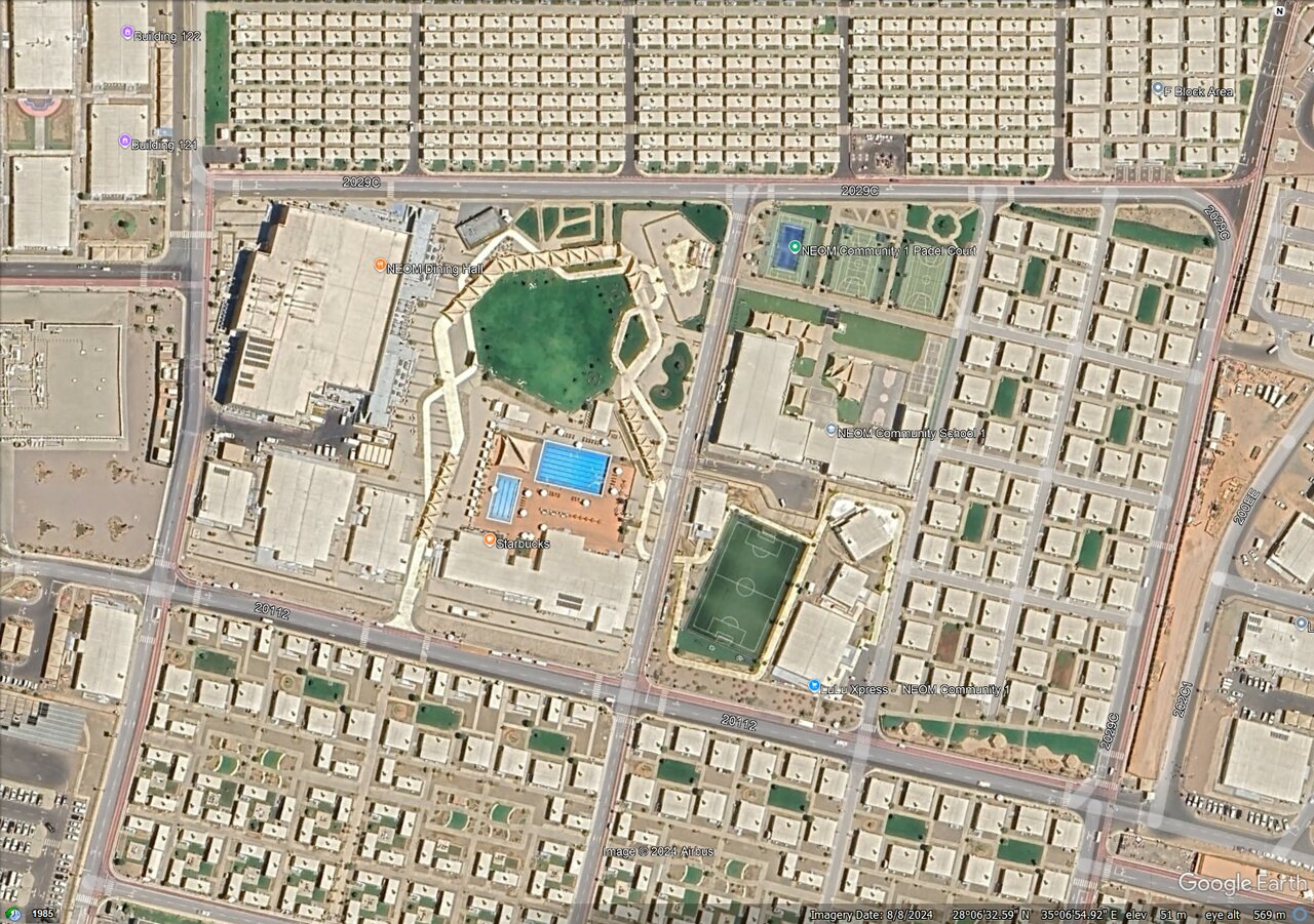 گزارش تصویری| پیشرفت ساختوساز نئوم در تصاویر ماهوارهای