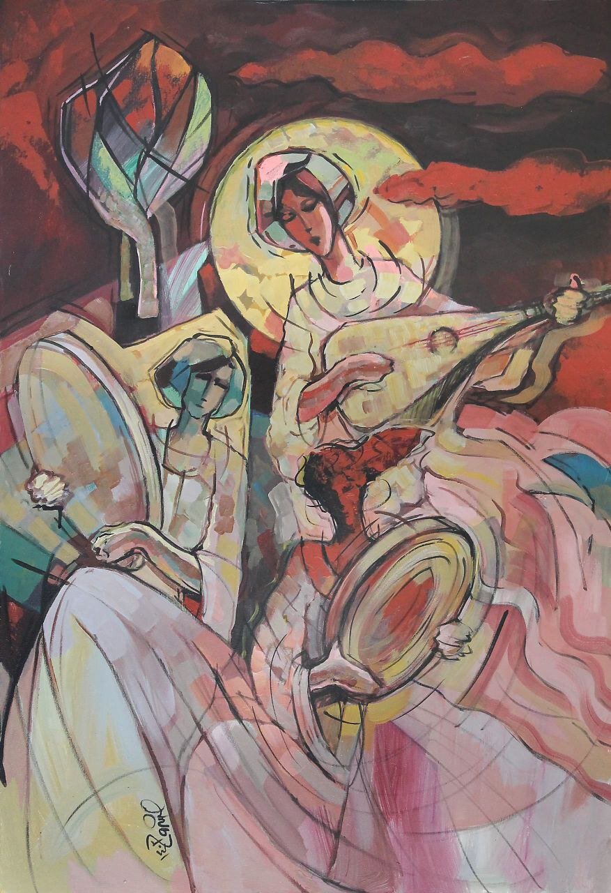 علی خسروی: جهان نقاشیهایم را از مینیاتور وام گرفتهام