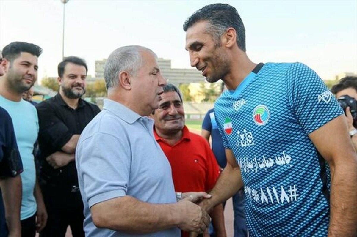 عکس | لبخند رضایت هاشمینسب پس از آشتیکنان با پروین