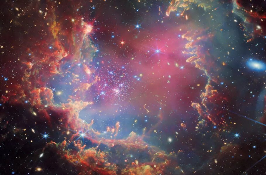 تصویر روز ناسا: جیمز وب نبرد کیهانی در خوشه ستارهای صدف را به تصویر میکشد