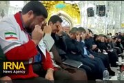 ببینید | گریه قالیباف در عزاداری مراسم چهلم جانباختگان معدن طبس