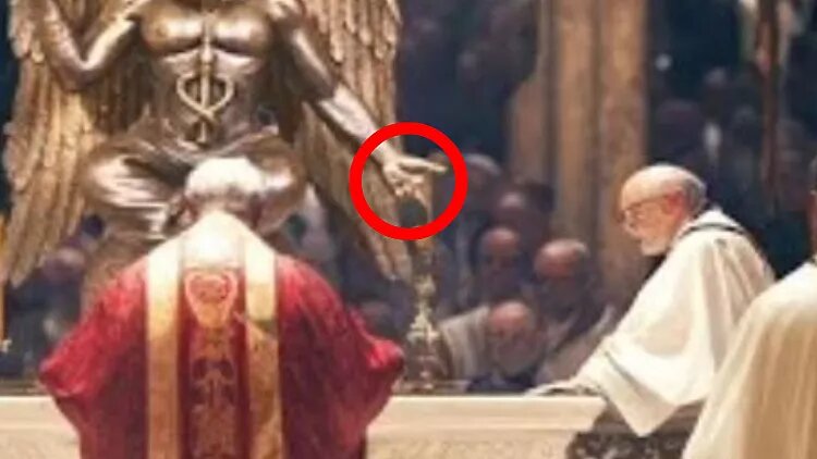 کشیشهای شیطانپرست واتیکان/ این تصویر جنجالی واقعی است؟