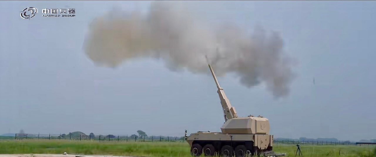 توپخانه ترسناک جدید چینیها با قابلیت کنترل از راه دور 2 توپخانه چینی جدید SH16A