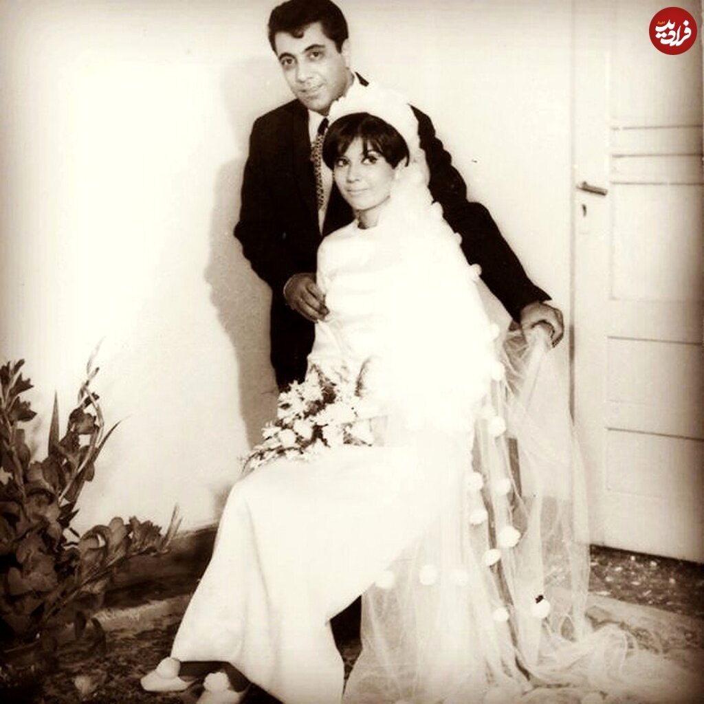 قابی دیده نشده از مراسم ازدواج گلپا و گلرخ گرایلی