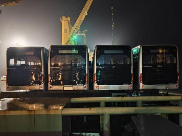 اتوبوسهای چینی بالاخره به تهران رسید/ عکس