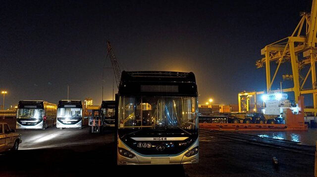 اتوبوسهای چینی بالاخره به تهران رسید/ عکس