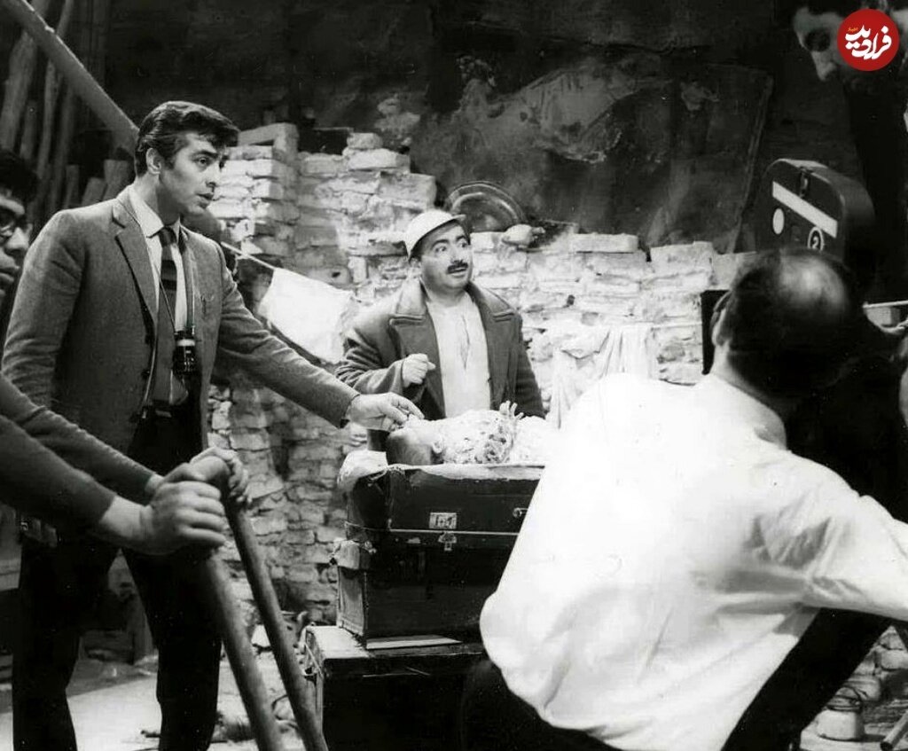 محمدعلی فردین در پشت صحنه «سلطان قلبها»/ عکس