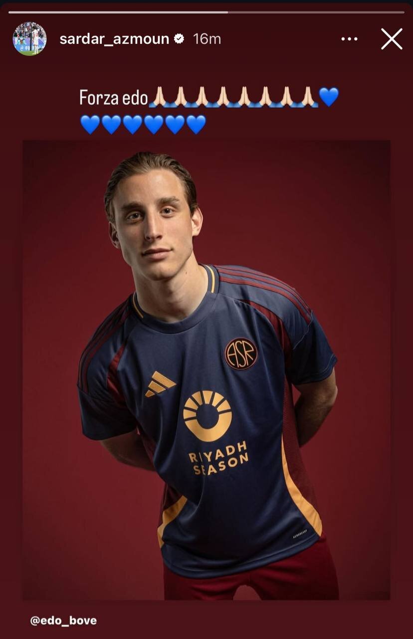 عکس | آرزوی سلامتی سردار آزمون برای همتیمی سابق