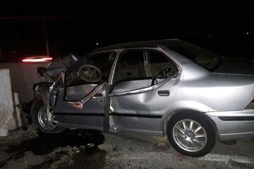 ببینید | فرار کردن راننده BMW بعد از تصادف هولناک با یک سمند در تهران