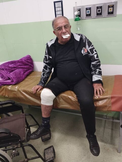 عکس | وضعیت پیشکسوت استقلال پس از سانحه رانندگی