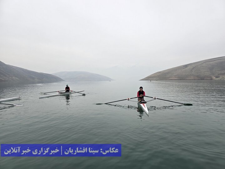 اردوی تیم ملی روئینگ بانوان در سد شهرچای ارومیه