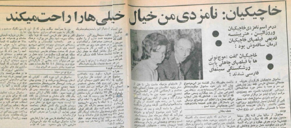 خاچیکیان: سینمای ایران با موج کلاه مخملی تسخیر شده است/ فیلمفارسی باید به خاک سپرده شود