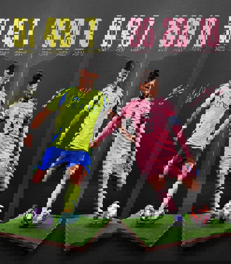 عکس| سال 2024 سال مسی بود یا رونالدو؟