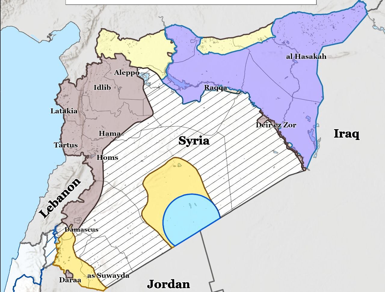 نقشهای که از وضعیت سوریه میگوید/عکس