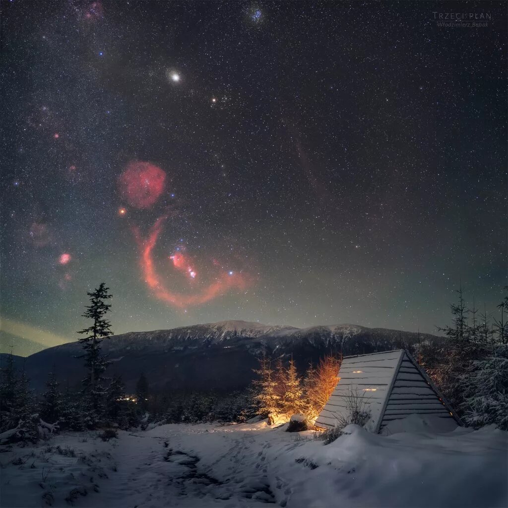 تصویر روز ناسا: طلوع صورت فلکی شکارچی بر فراز کوههای برفی لهستان