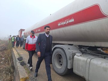 تصادف زنجیره ای ۱۵ خودرو در شوش