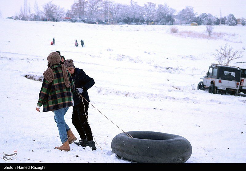 تفریحات زمستانی در ابهر - زنجان