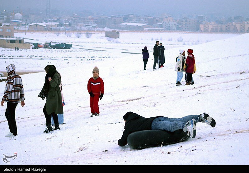 تفریحات زمستانی در ابهر - زنجان