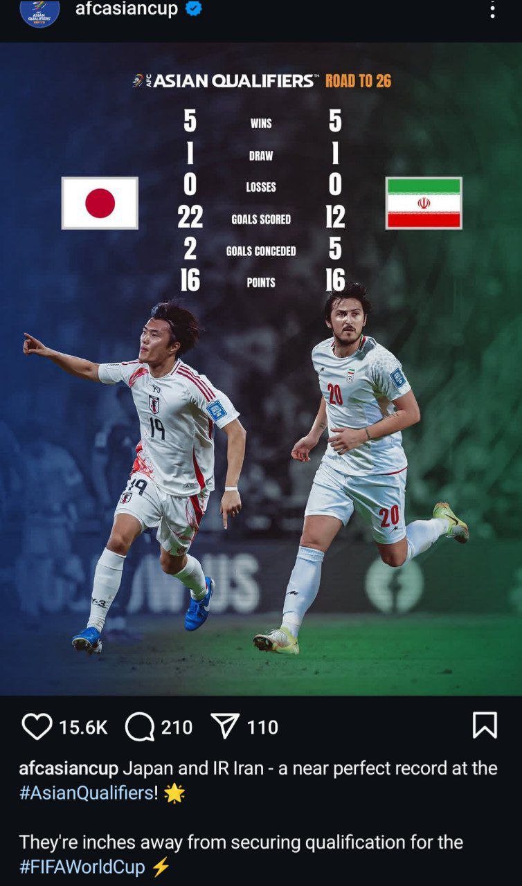 عکس | ایران و ژاپن در یکقدمی صعود زودهنگام؛ مقایسه شاگردان قلعهنویی با ساموراییها