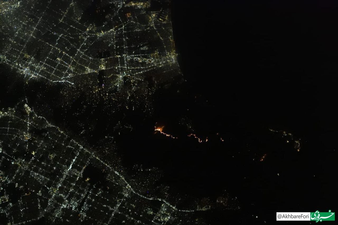 عکس | نمایی هولناک از آتش سوزی لس آنجلس از ایستگاه فضایی بین المللی