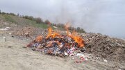 امحاء ۲۰۰ کیلو گرم مواد غذایی فاسد در شهرستان حاجی آباد
