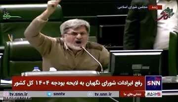 جدال لفظی قالیباف با نماینده تندرو در صحن مجلس / آییننامه ناموس مجلس است / این تذکرتان مثل همان مصاحبه خلاف واقع شما درباره NPT است!