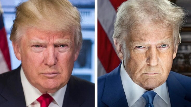 پرتره ترامپ منتشر شد/تحلیل سیانبیسی از چهره رئیسجمهور آمریکا/عکس