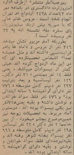 60 سال پیش مهریه دختران تهرانی چقدر بود؟/ جزئیات 4