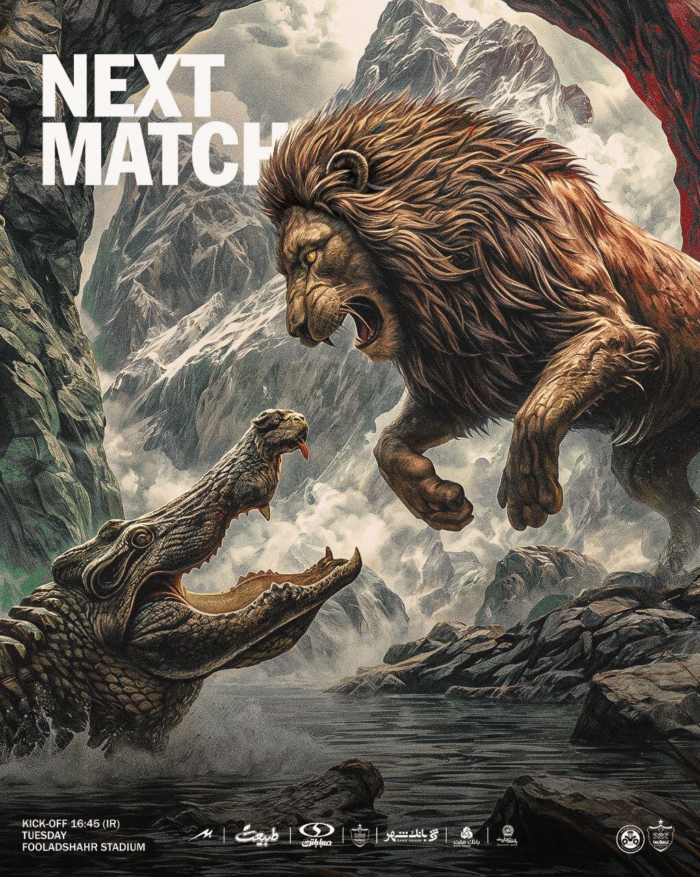 عکس| پوستر خاصر پرسپولیس؛ غرش شیر برای شکار گاندو