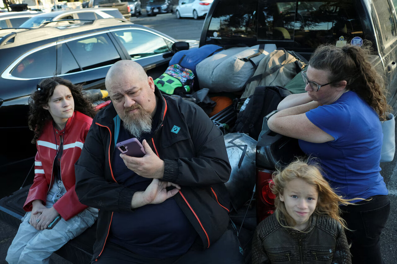 تصاویر تکاندهنده از موج جدید آتشسوزی در لسآنجلس و فرار مردم