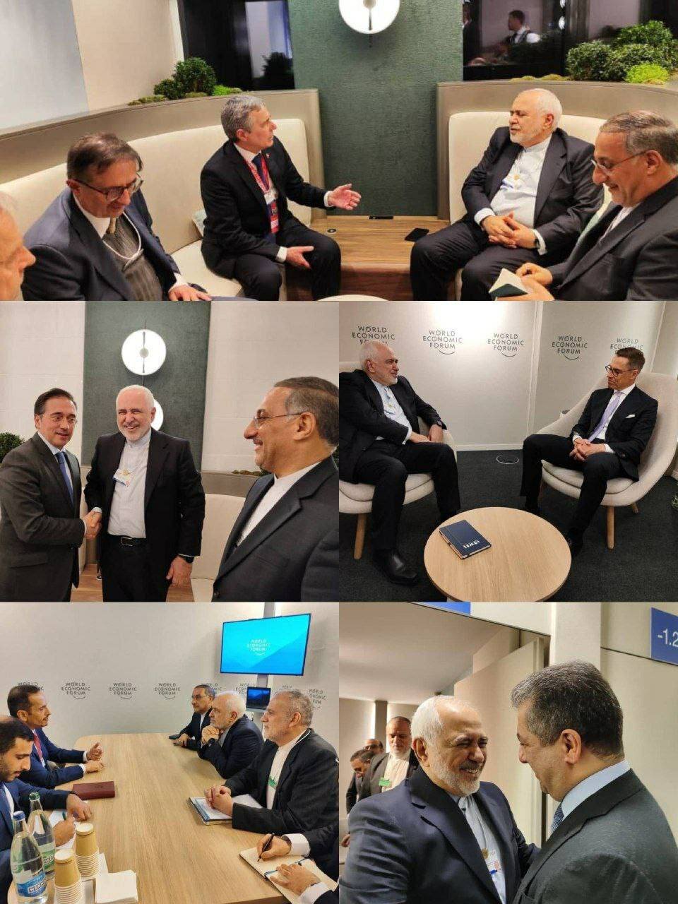 تصاویری از دیدارهای فشرده ظریف در سوئیس/ معاون راهبردی رییسجمهور به تهران بازگشت