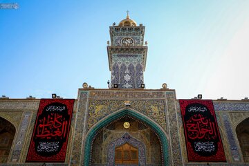 حرم امیرالمومنین سیاه پوش شد +تصاویر حرم امیرالمومنین سیاه پوش شد +تصاویر