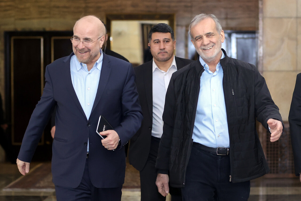 پزشکیان میزبان قالیباف و محسنی اژهای شد