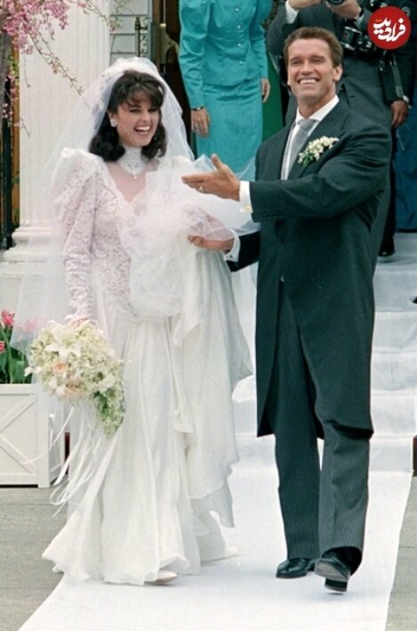 مراسم ازدواج «آرنولد شوارتزنگر و ماریا شرایور»؛ سال ۱۹۸۶