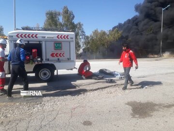 تصادف زنجیرهای تریلی با چند خودرو/ عکس تصادف زنجیرهای تریلی با چند خودرو/ عکس