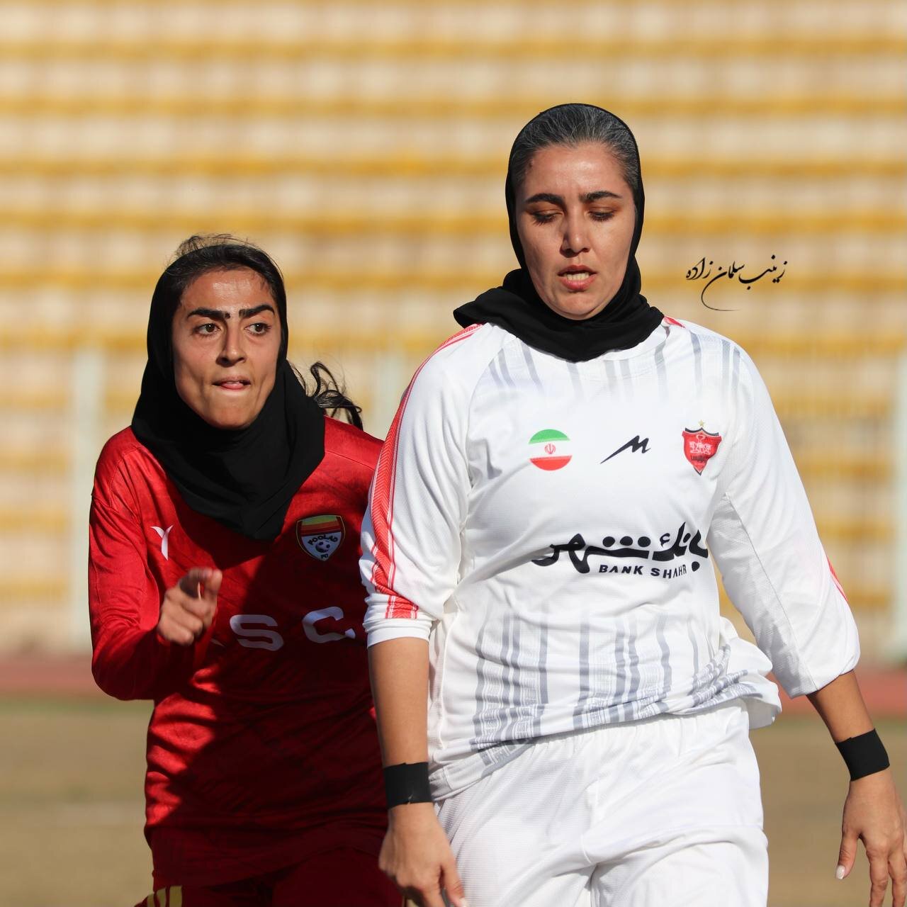 تصاویر | دیدار فوتبال بانوان فولاد خوزستان و پرسپولیس تهران