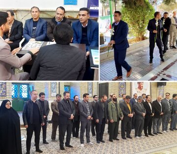 تجدید میثاق مخابرات شهرستانهای شاهرود و سرخه با شهدا و آرمانهای انقلاب اسلامی در آغاز دهه فجر تجدید میثاق مخابرات شهرستانهای شاهرود و سرخه با شهدا و آرمانهای انقلاب اسلامی در آغاز دهه فجر