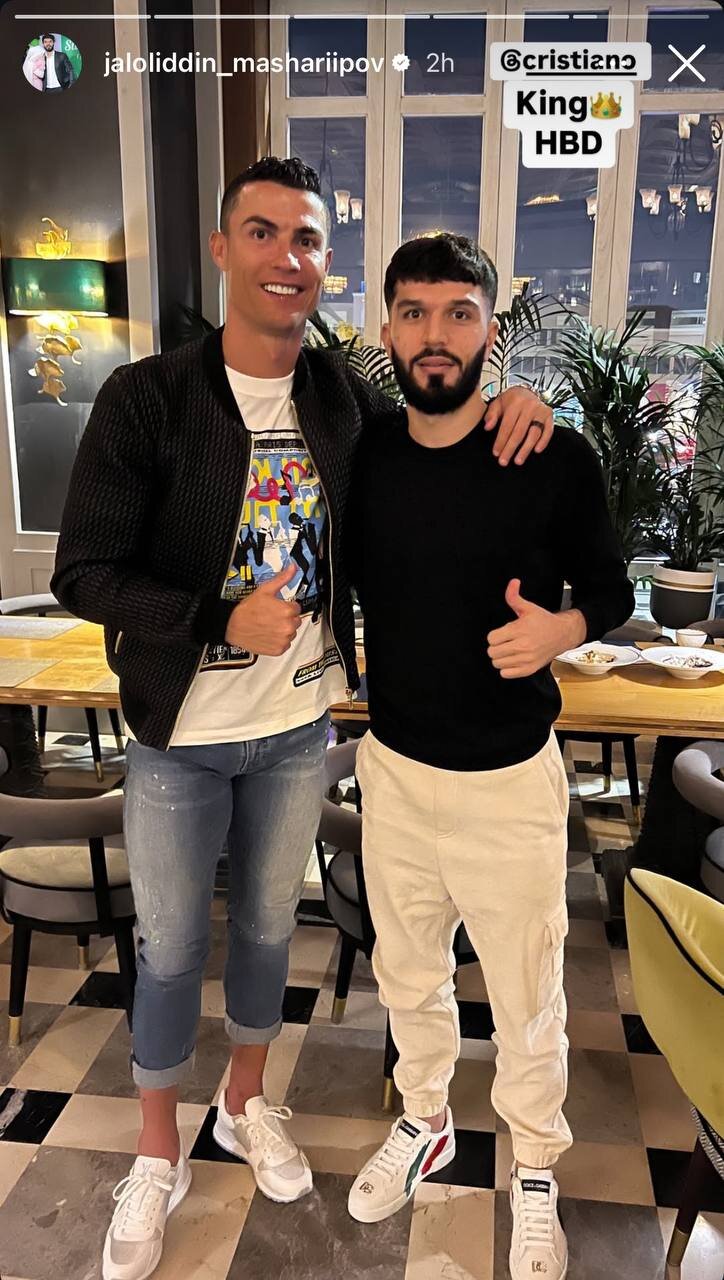 عکس | کافهگردی ستاره استقلال با کریستیانو رونالدو