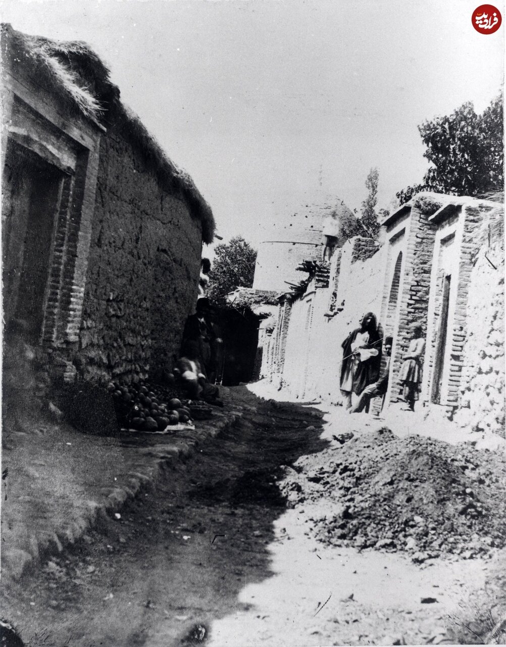 عکس/ تهران عهد قاجار؛ کوچهای در تجریش و باقی قضایا