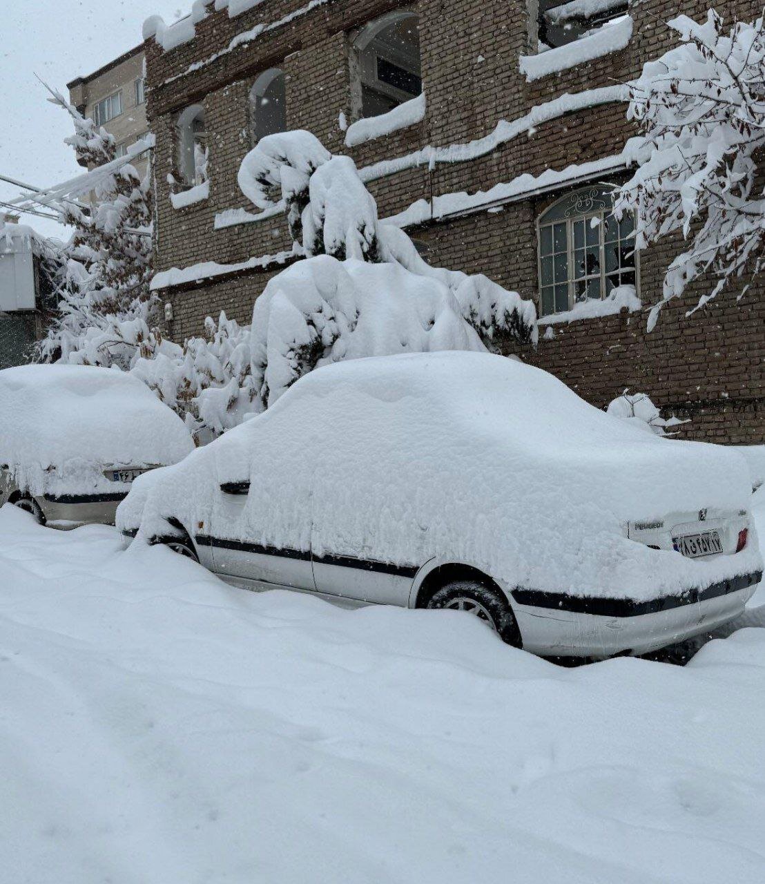 برف و کولاک در نقاط مختلف استان آذربایجان‌غربی ادامه دارد / شهرهای مختلف سفیدپوش شدند